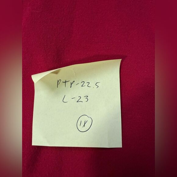 VTG BRECKENRIDGE Winter Snowman Quarter Zip Fleece Sweater Sweatshirt Red 1X - Picture 10 of 10